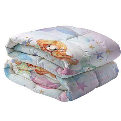 Dreamz Mermaid Digital Printed 4-Piece Micro Comforter Set 160x220 cm Dreamz Mermaid Digital Printed 4-Piece Micro Comforter Set 160x220 cm