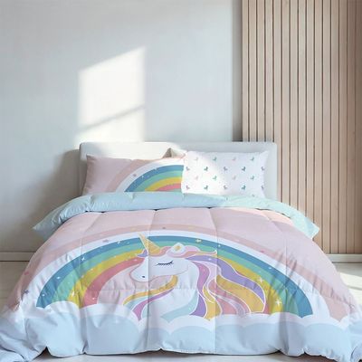 Dreamz Unicorn Digital Printed 4-Piece Micro Comforter Set 160x220 cm Dreamz Unicorn Digital Printed 4-Piece Micro Comforter Set 160x220 cm