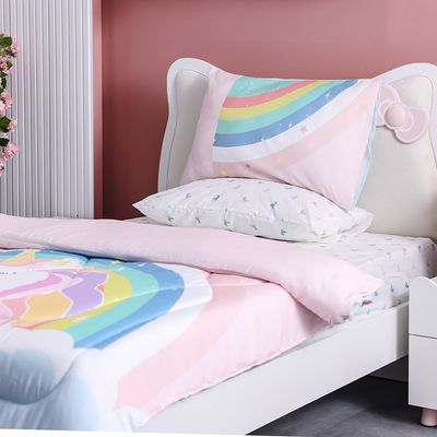 Dreamz Unicorn Digital Printed 4-Piece Micro Comforter Set 160x220 cm