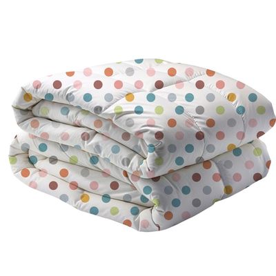 Dreamz Polka Digital Printed 4-Piece Micro Comforter Set 160x220 cm