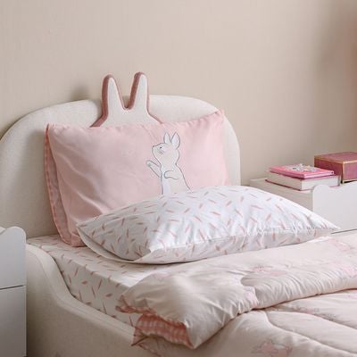 Dreamz Bunny Digital Printed 4-Piece Micro Comforter Set 160x220 cm
