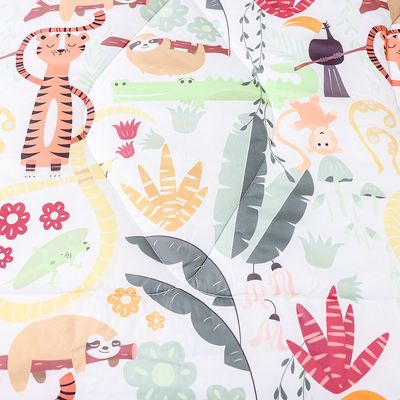 Dreamz Jungle Digital Printed 4-Piece Micro Comforter Set 160x220 cm