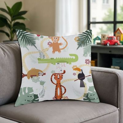 Dreamz Jungle Filled Cushion-45x45 cm