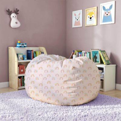 Rainbow Washable Bean Bag With Zipper Closer-50x80 cm