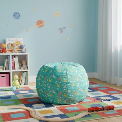 Dino Washable Bean Bag With Zipper Closer-50x80 cm