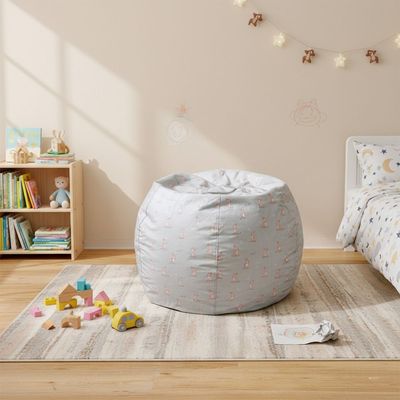 Bunny Washable Bean Bag With Zipper Closer-50x80 cm