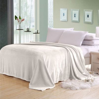 Mellow Kids Flannel Blanket Off White-150x220 cm