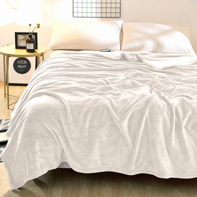 Mellow Kids Flannel Blanket Off White-150x220 cm Mellow Kids Flannel Blanket Off White-150x220 cm