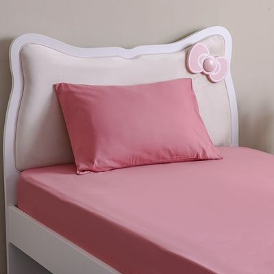 Kids 90x200 Solid Fitted Sheet-Dark Pink