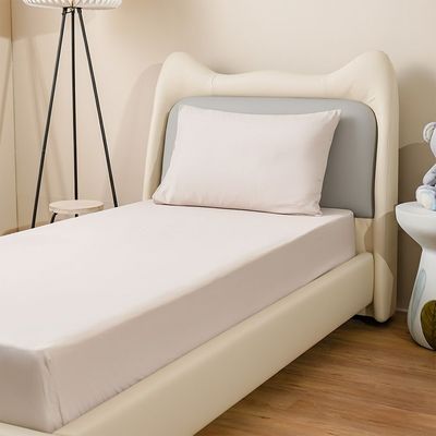 Kids 90x200 Solid Fitted Sheet- Beige