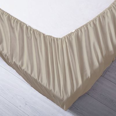 Kids 90x200 Solid Fitted Sheet- Beige