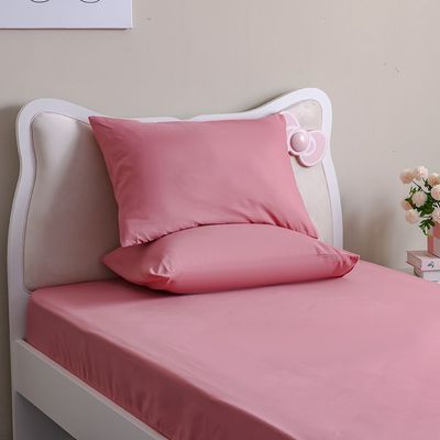 Kids 120x200 Solid Fitted Sheet-Dark Pink