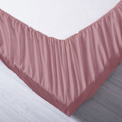 Kids 120x200 Solid Fitted Sheet-Dark Pink