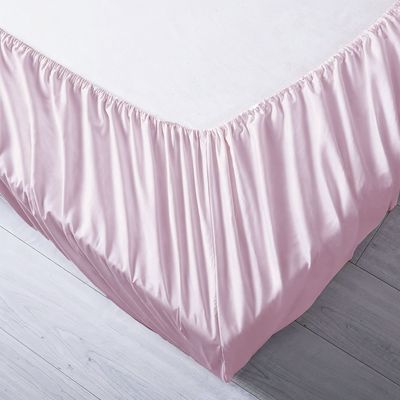 Kids 120x200 Solid Fitted Sheet-Lt.Pink