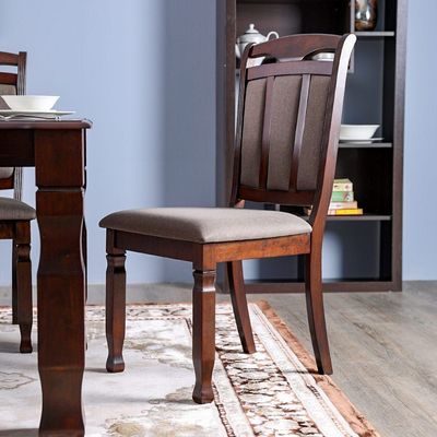 Adolf Wooden 1 + 8 Dining Set - Burnish Oak