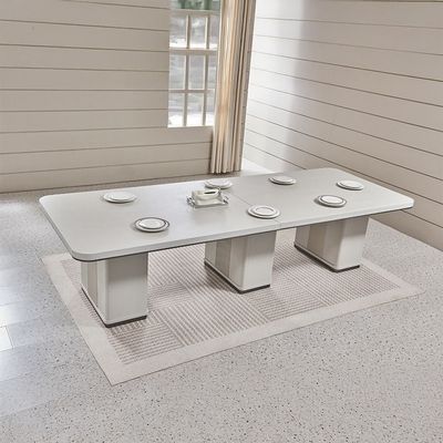 Aries 1+10 Dining set - Beige/L.Beige Oak veneer