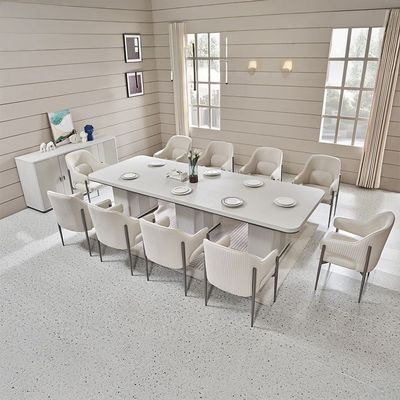 Aries 1+10 Dining set - Beige/L.Beige Oak veneer
