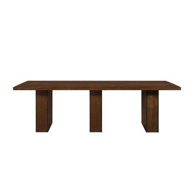 Clarisse 1+12 Wooden Dining Set Walnut / Beige