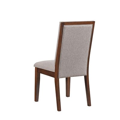 Clarisse 1+12 Wooden Dining Set Walnut / Beige