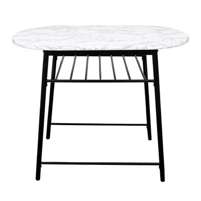 Alyaz 1+2 Dining  Set - White/Black