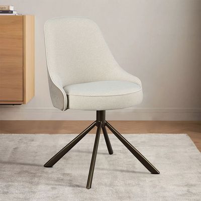 Oru 1+8 Tempered Glass  Dining Set - Cream / Beige