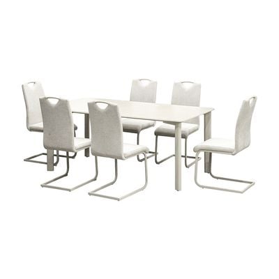 Garnet 1+6  Dining Set - Natural Oak/Brown