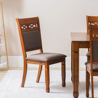 Tobago 1+8 Dining Set - Burnish Oak/Dark Brown - With 2-Year Warranty