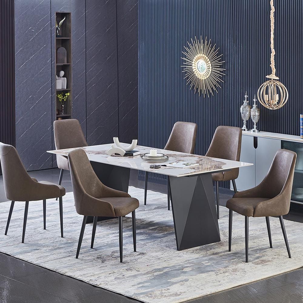 Silver store dining set