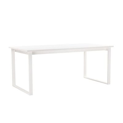 Kensley 6-Seater Dining Table - White - With 2-Year Warranty