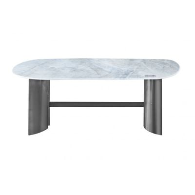 Waverley 6-Seater Sintered Stone Dining Table - Grey - With 2-Year Warranty