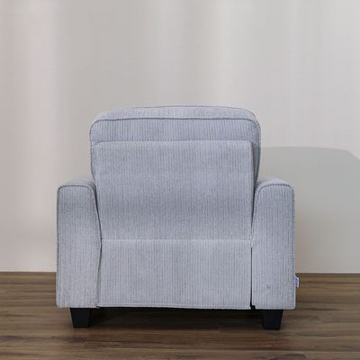 Winterfell 1-Seater Fabric Sofa - Grey - With 2-Year Warranty