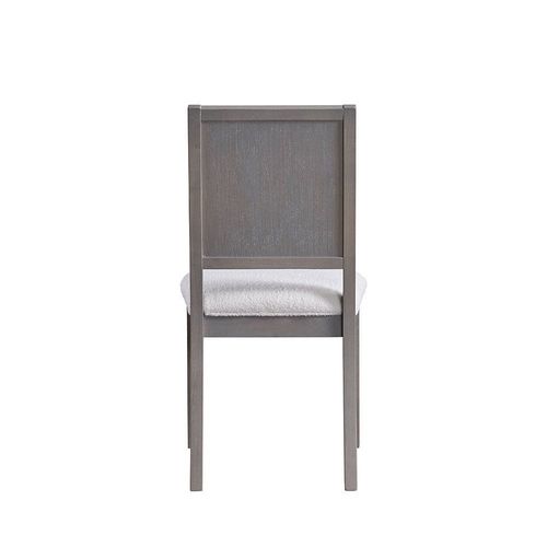 Aria 1+6 Solidwood Dining Set- Brushed Grey