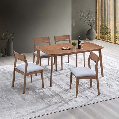 Mervil 1+4 Dining Set - Style Oak / Grey