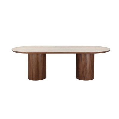 Austria 1 + 8 Dining Set - Natural Walnut