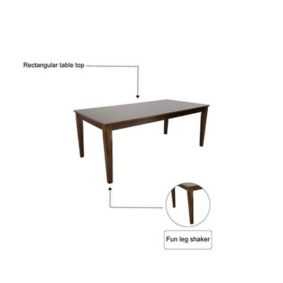 Raytown  1 + 10  Solidwood Dining set- Walnut / Brown