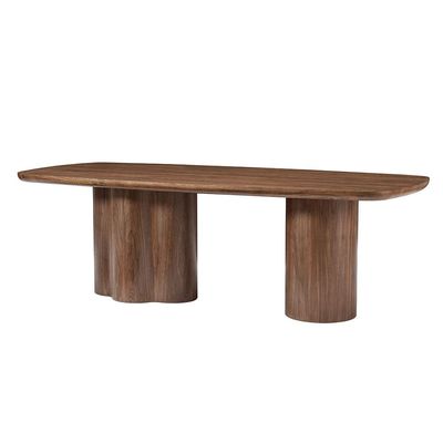 Rorvik  1 + 8 Dining Set - Walnut / Beige