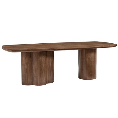 Rorvik  1 + 8 Dining Set - Walnut / Beige