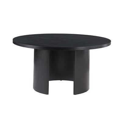 Walder 1 + 6 Round Dining Set - Black / Grey