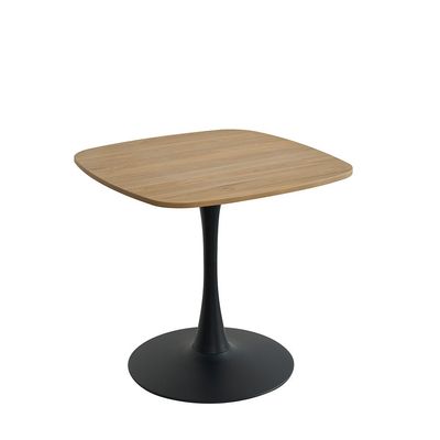 Agata 2 Seater Dining Table-Brown/ Black