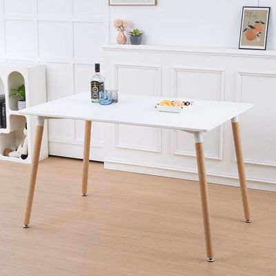 Stork 4 Seater  Dining Table  - White / Beech