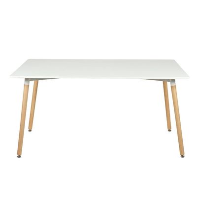 Stork 6 Seater  Dining Table  - White / Beech