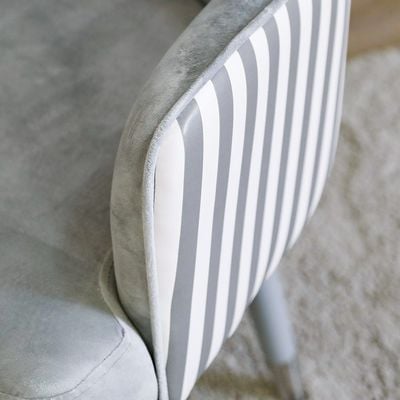 Danaya Dining chair - Stripe / Gray