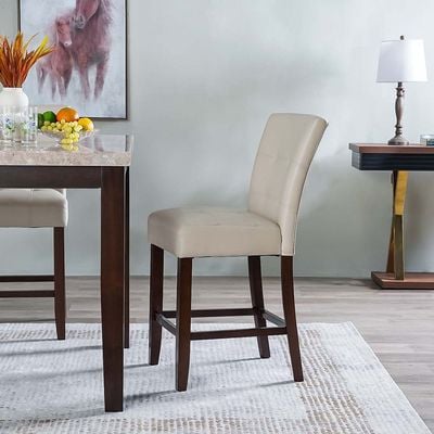 Brody Counter Height Dining Chair Set of 2 - Beige
