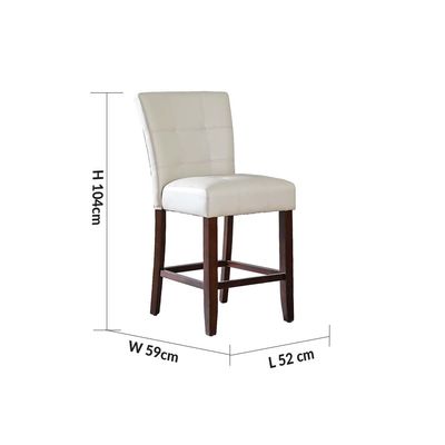 Brody Counter Height Dining Chair Set of 2 - Beige