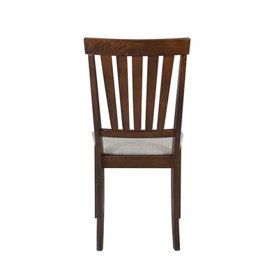 Wallace Dining Chair - Set of 2 - Walnut/Grey - With 2-Year Warranty