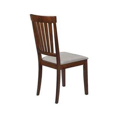 Wallace Dining Chair - Set of 2 - Walnut/Grey - With 2-Year Warranty