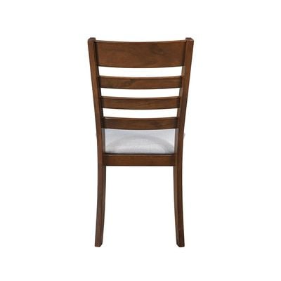 Eustace Dining Chair - Set of 2 - Dark Brown/Grey - With 2-Year Warranty