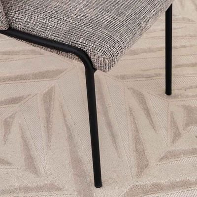 Hamlin Fabric Dining Chair - Set of 2 - Grey/Black - With 2-Year Warranty