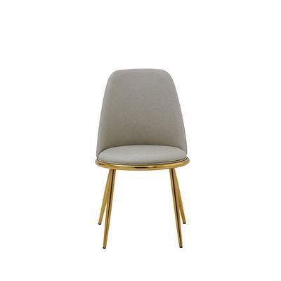 Niha Chair - Set of 2 - Beige/Gold - With 2-Year Warranty