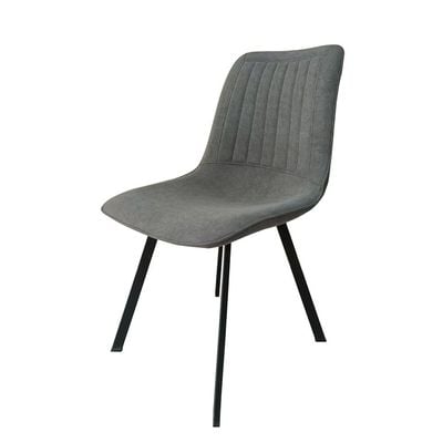 V2 Alleria Dining Chair Set of 2 - Grey / Black